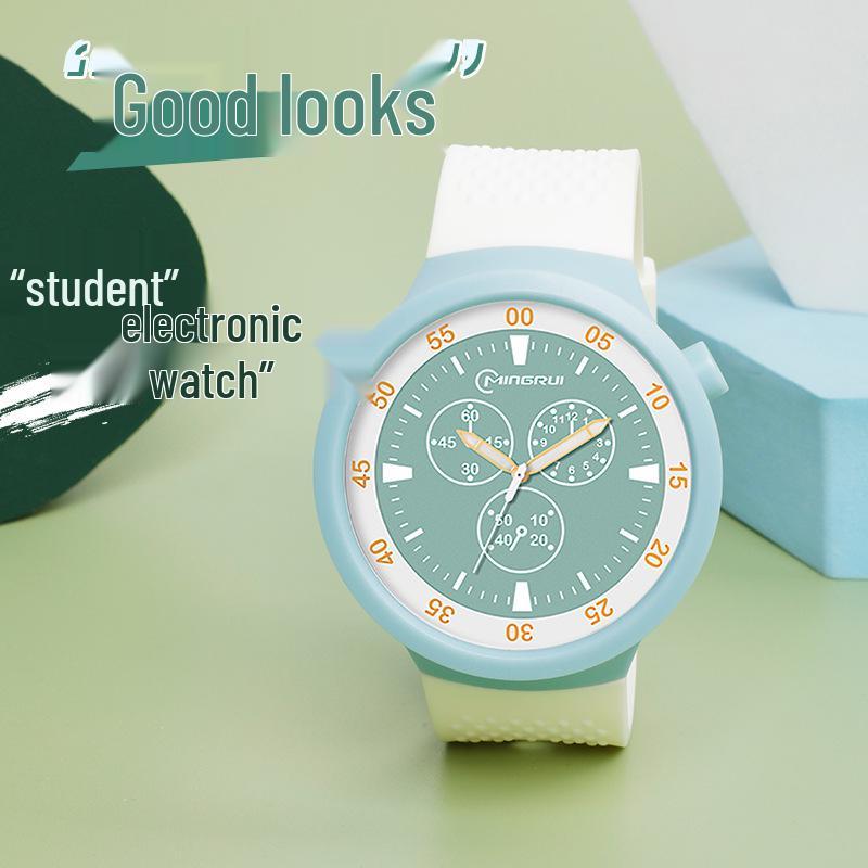 

Модные кварцевые часы: Стильный большой циферблат для женщин и мужчин - Бесшумный, водонепроницаемый, идеально подходит для студентов и спорта. Black