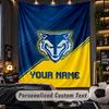 TapestryWarrington Wolves Custom Name Text Personalized Wall Hanging Tapestry Home Wall Decor