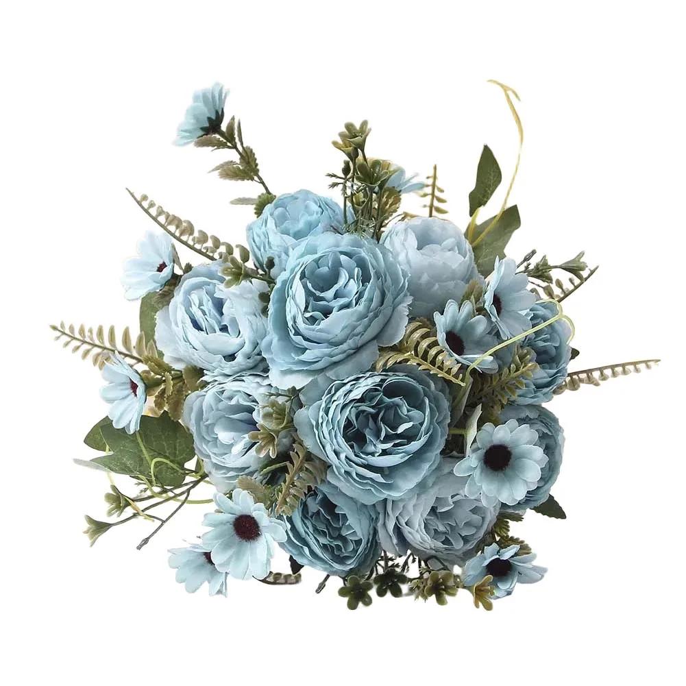 Künstlicher Blumenstrauß Simulation Pfingstrose Rose Künstliche Pfingstrose Modern Luxuriös Chic Heimdekoration Getrocknetes Florales Arrangement