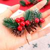 Artificial Pinecone Berry Pine Needle Branch Christmas Simulation Plant DIY Garland Gift Decoration Christmas Party Decoration
