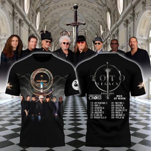 Toto Band North America Summer Tour 2025 T-Shirt LI1988 Unisex T-Shirt XXXXL