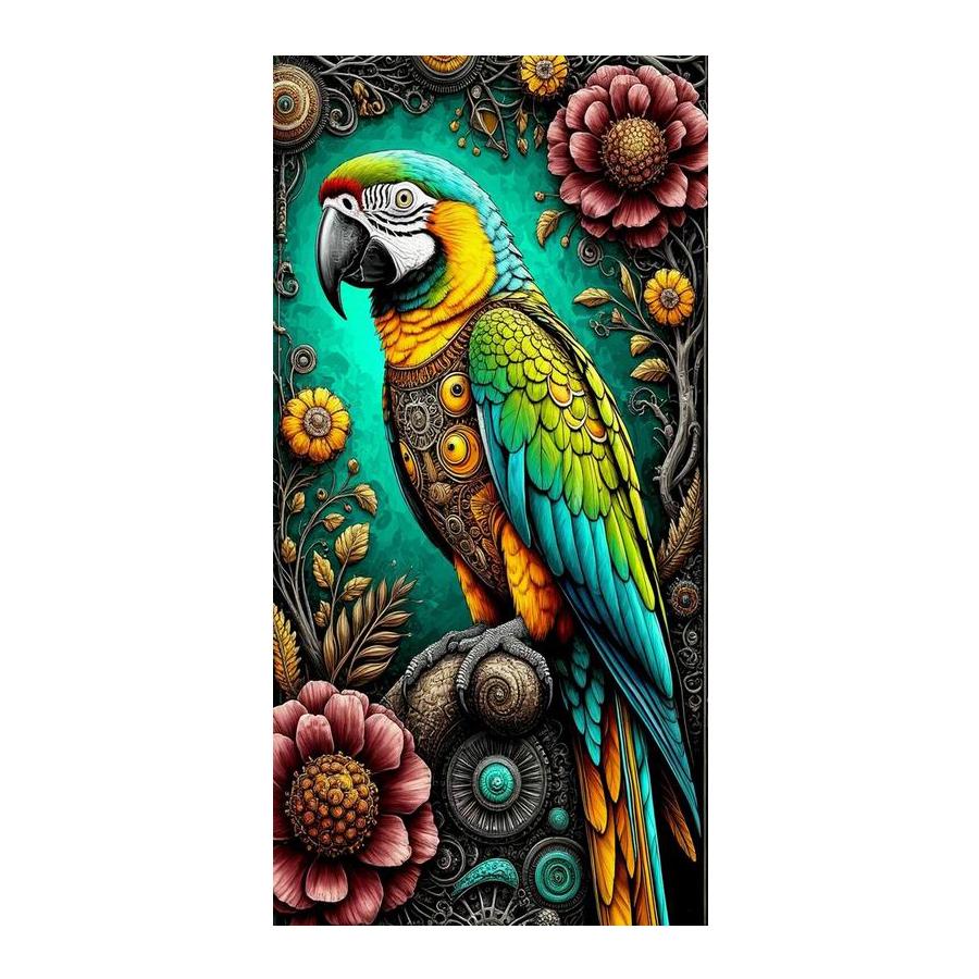 Parrots and Rhinoceroses Large Size Diamond Painting Animals Diy Full Square Round Drill Rhinestone Embroidery Mosaic Cross Stitch Kits