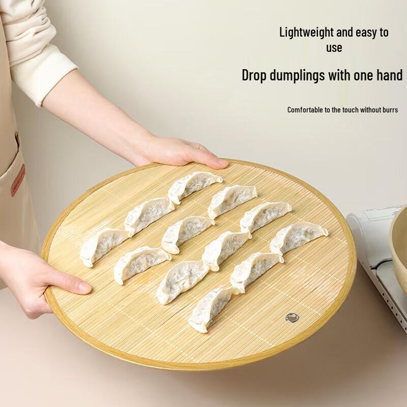 

Bamboo Dumpling Draining Mat & Tray Set