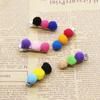 New Autumn and Winter Korean Version of Children's Hairpin Hairpin 2 Yuan Store Wholesale Popular Hairball Fabric Hair Accessories
