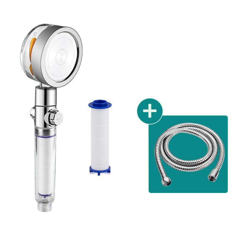 Tornado Shape Water Shower Head with Hose Shower Head High Pressure Handheld Douche Shower Filter Bathroom Accessories