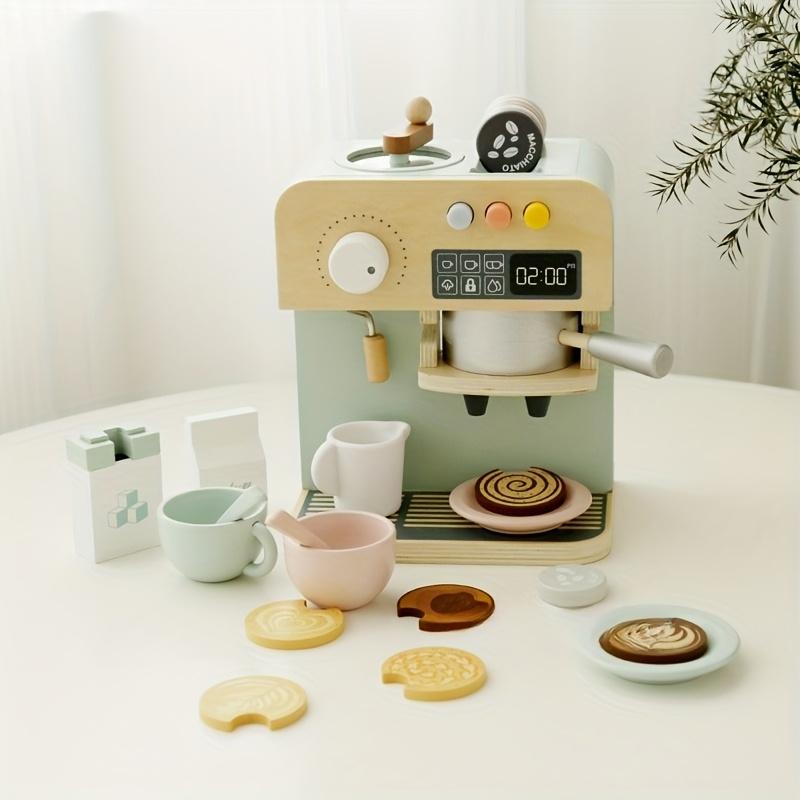 

Wooden Coffee Machine Toy Set - Children s Cafe Role-Playing And Early Development Game Toy For Parent-Child Interaction