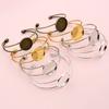 2 Stück 20mm 25mm Innenmaß DIY Armreif Armband Cabochons Leere Basis Fassung Schale Lünette DIY Schmuckherstellung Zubehör Zubehörteile