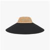 Helen Kaminski Rosalie Natural Black Visor Sun Cap Hat50610