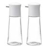 RISU Push-Type Soy Sauce Dispenser, Stavia Luxe Push Seasoning Dispenser, White, M, 140ml [Set of 2]