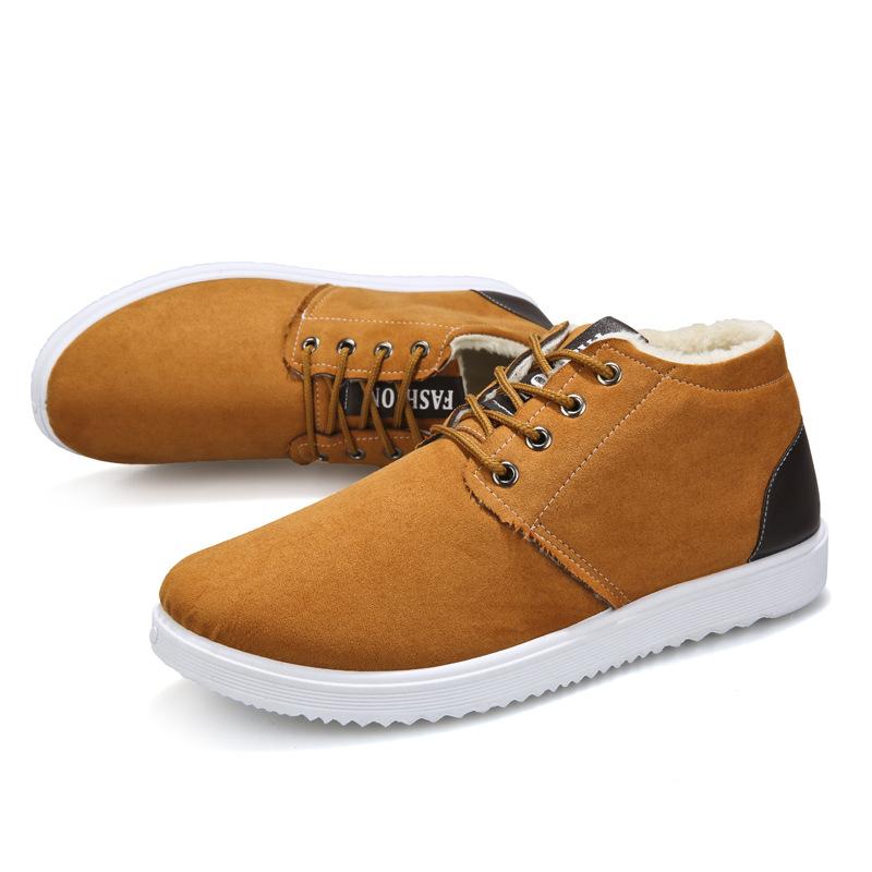 Mens Boots Autumn Winter Help Style Classic Plush Keep Warm Men Casual Shoes Man Snow Boots Plus Size ghn78