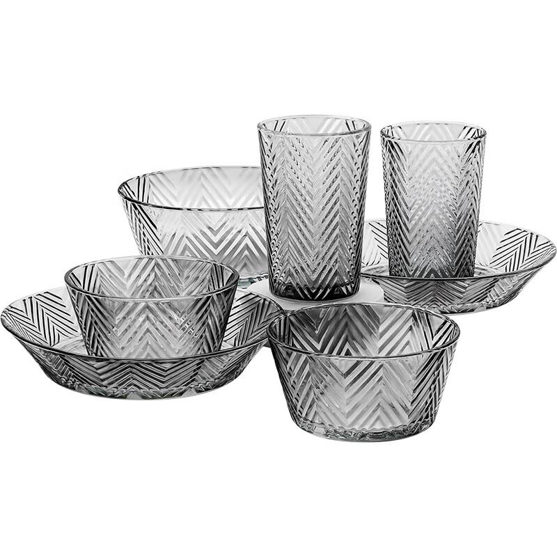 PHMI Qianye Yili 7-Piece Glass Tableware Set