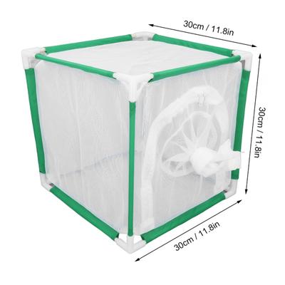 Cube Butterflies Cage With Sleeve Door Portable Butterflies Habitat Cage For Indoor Outdoor Activities