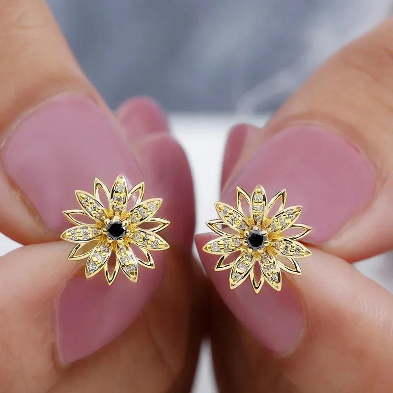 

Новые европейские и американские серьги-ромашки для женщин, Цветочные аксессуары в деревенском стиле, Серьги лесного стиля для повседневного ношения