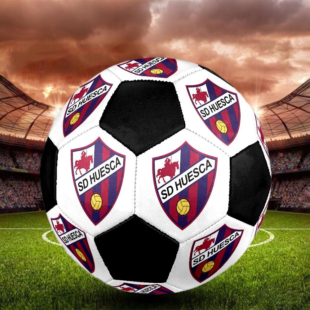 1 Stück S.D. Huesca Größe 5 Fußball Praha Hallenfußball Ball Bunt Alle Altersgruppen Maschinengenäht PVC Wettkampfbereit Langlebig Hoher Rückprall