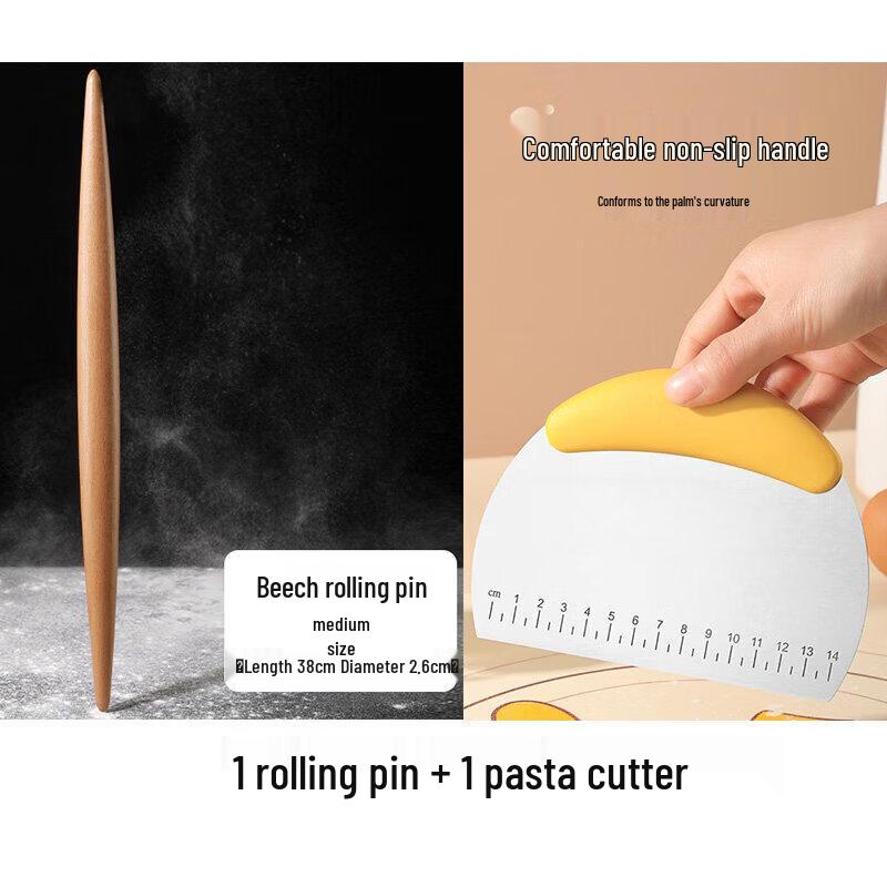 Solid Wood Pointed Rolling Pin
