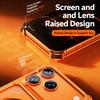 Oatsbasf Simple Design Phone Case for IPhone 17 Pro Max 17 Pro Metal Phone Cover W/ 360° Kickstand Anti-Drop Protection Bumper