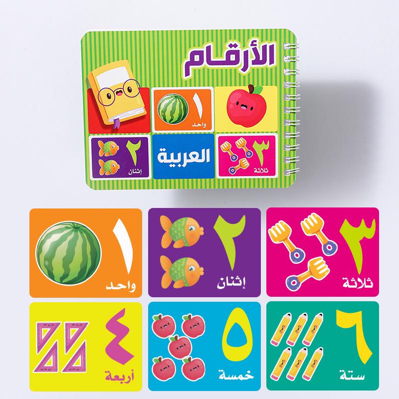 Cognitive Cards: Language, Letters, and Numbers Learning Book for Early Childhood Education