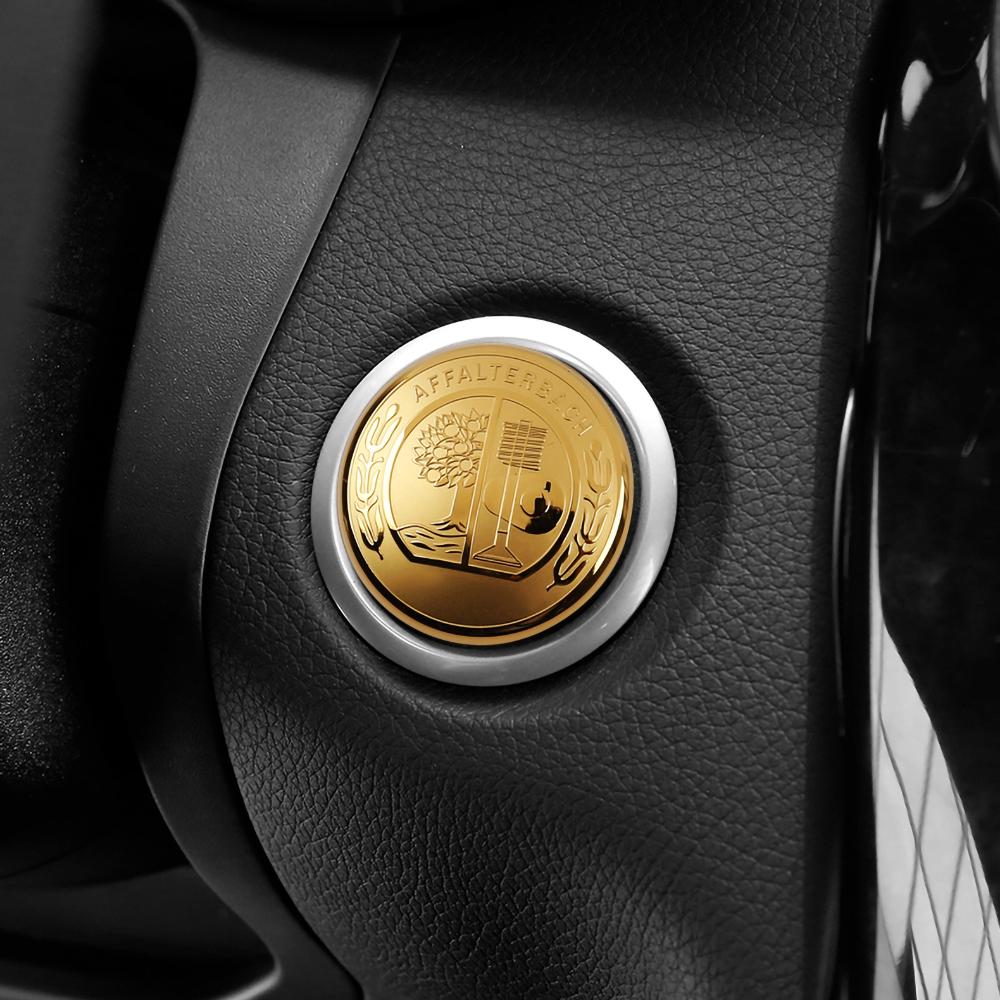 1pc 3D AMG Badge Engine Car Start Stop Button Cover Emblem Sticker for Benz GLA CLA GLE W176 W246 W166 C117 X156 R172 W212 W205