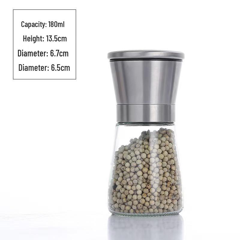 Manual Stainless Steel Salt and Pepper Grinder Set