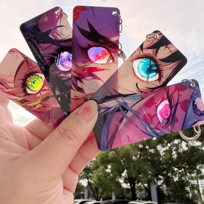 Dárky z anime conu Demon Slayer: Průsvitný akrylový přívěsek na klíče