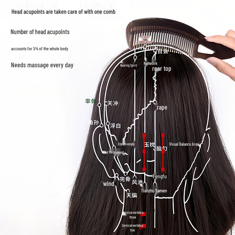 Jia Shi Hochleistungs-Kopfhautmassagekamm