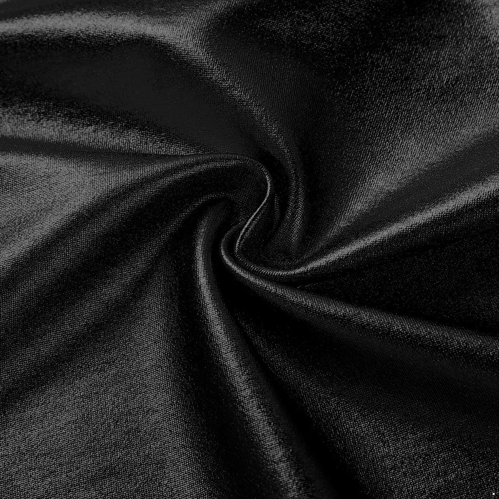 Womens Sleeveless Tank Tops Bodycon Slim Fit Casual Round Neck Metallic Shiny Crop Tops Vest