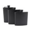 Matte Black Hip Flasks Stainless Steel Liquor Flask for Outdoor Travel Camping Wedding Party 6 7 8 9 10 12 Oz
