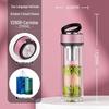 WANXIANG Double-Layer Portable Tea Glass Cup