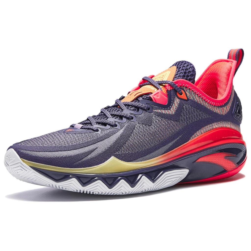 ANTA Swagger 2 Basketball Shoes Men's Low top Spectrum Purple/Fluorescent Radiant Red/Carrot Orange 912541606-3
