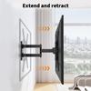 Universal Retractable TV Monitor Wall Mount Bracket Articulating Arms Swivel Tilt Extension Rotation TV Stand Expansion Bracket
