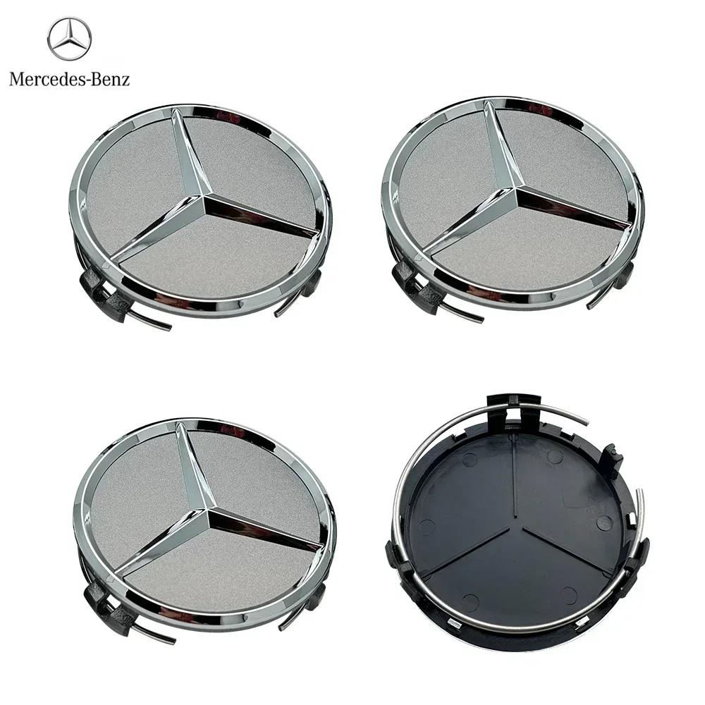 Pro Mercedes Benz 75MM Styling vozu Krytky středů kol Krytky nábojů Náhradní díly Pro Mercedes Benz W211 W203 W204 W210 W124 AMG W202