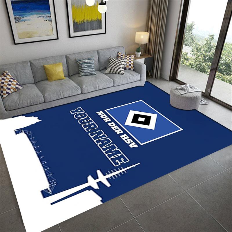 Custom Name Hamburger SV Carpet Rug for Living Room Bedroom Home Sofa Decoration,Kids play Non-slip Floor Mat