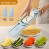 Commercial Handheld Potato Grater & Slicer with Hand Guard for Restaurants and Canteens