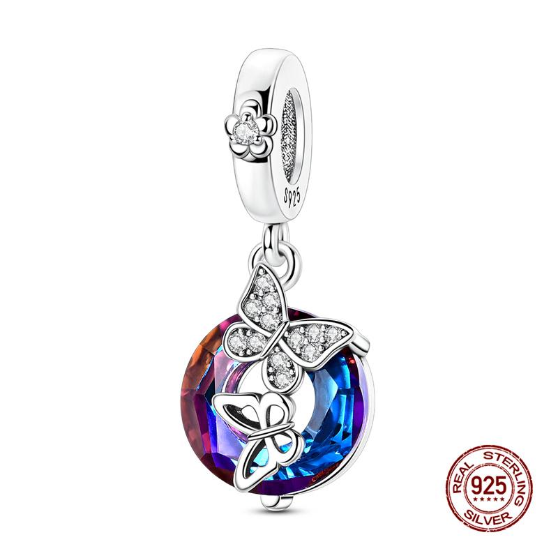 New In Original Charms Copper Cute Panda Holding Heart-Shaped Charms Beads Fit 3Mm Original Bracelet Women Diy Jewelry Gifts