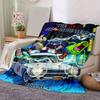 1pc, The Real Ghostbusters Ecto-1 Car Blanket, Perfect for Home Decor, Couch Cover, Outdoor Use, Travel, Camping, Car Blanket, Beach Towel, Office Nap