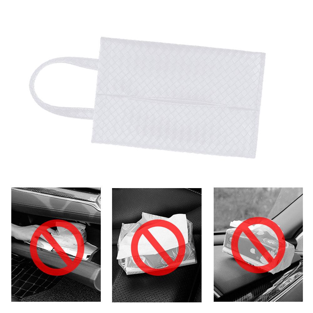 1 Stück PU Leder Auto Taschentuchbox Halter Auto Sitzlehne Hängende Aufbewahrung Mittelkonsole Taschentuch Organizer Tasche Innenraumzubehör
