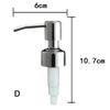304 Stainless Steel Hand Liquid Soap Pump Dispenser Head Nozzle For Bathroom Kitchen Foam Soap Shampoo Dispenser Accessories