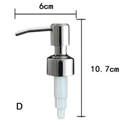 304 Stainless Steel Hand Liquid Soap Pump Dispenser Head Nozzle For Bathroom Kitchen Foam Soap Shampoo Dispenser Accessories