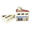 Sankei Nostalgic Diorama Building B Papercraft 1/150 Series Sharp-Angled MP03-98
