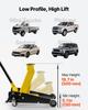 Low Profile Floor Jack, 3 Ton Capacity, Steel Racing Floor Jack with Single Piston Quick Lift Pump & Foot Pedal, Hydraulic Trolley Car Lift for