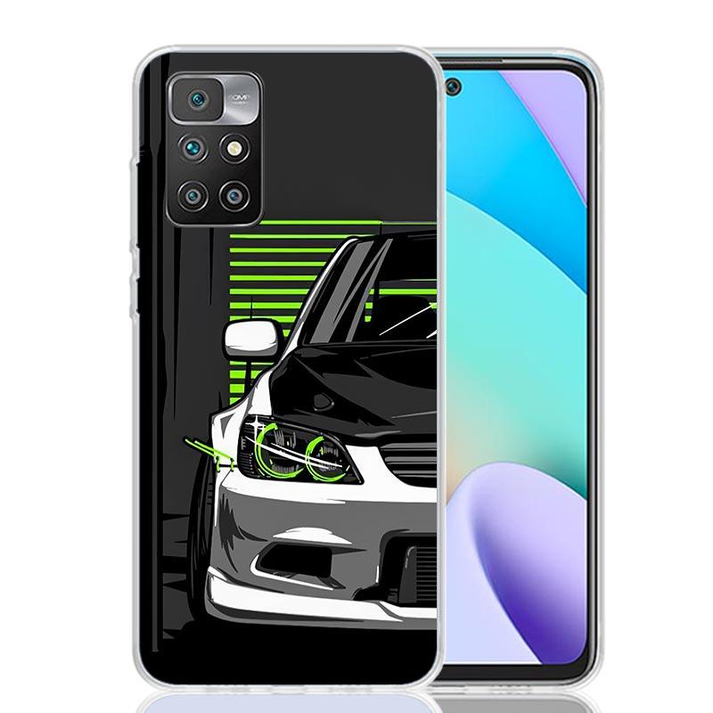 

JDM Tokyo Drift Sports Car Male Men Case Phone Cover for Xiaomi Redmi 12 12C 10 10C 10A 9 9C 9A 9T 8 8A 7 7A 6 Pro 6A S2 K20 K30 Redmi K30 Pro