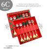 Cross-Border Cute Snowman Christmas Spoon & Fork Set – Creative Dessert Tableware Gift