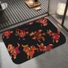 Anime B-Bakugan Floor Mat Diatomite Bath Mat, Quick Dry Absorbent Non-Slip Door Mat
