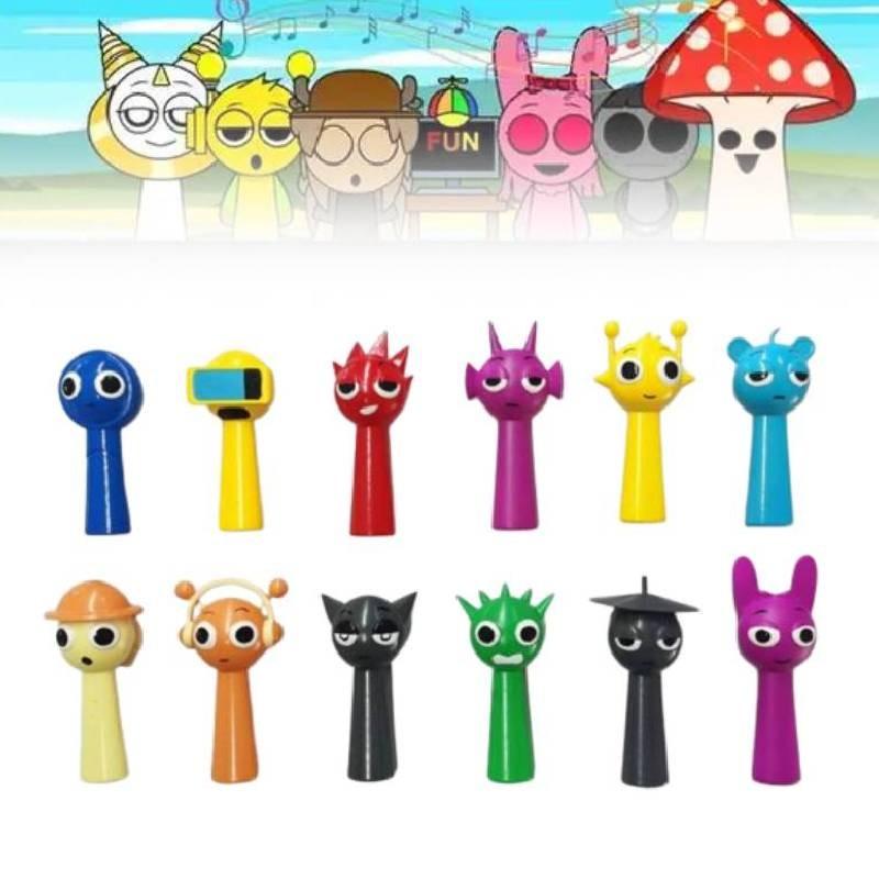 Sprunki Action Figure Model Toys Kids Gift Game Peripheral Cake Decorations