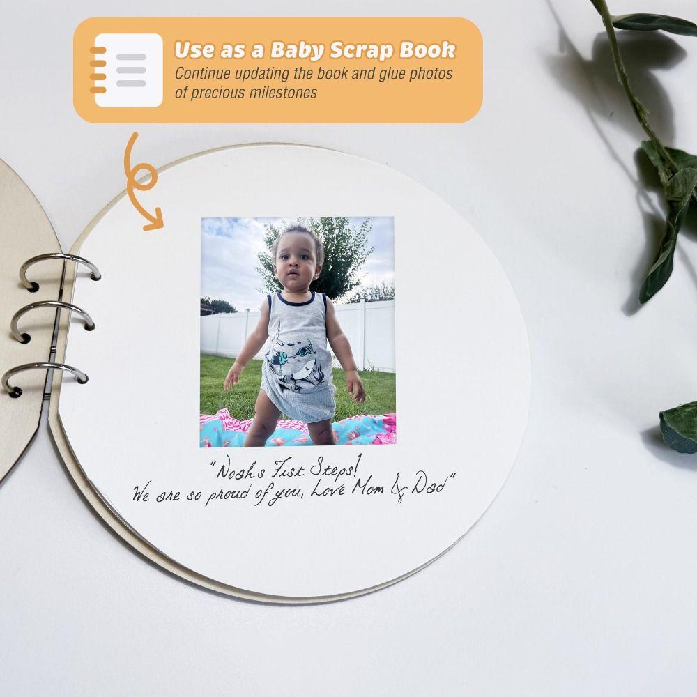 Baptist Party Birthday Message Book Wooden Cover Growth Memo Book Expectant Mothers