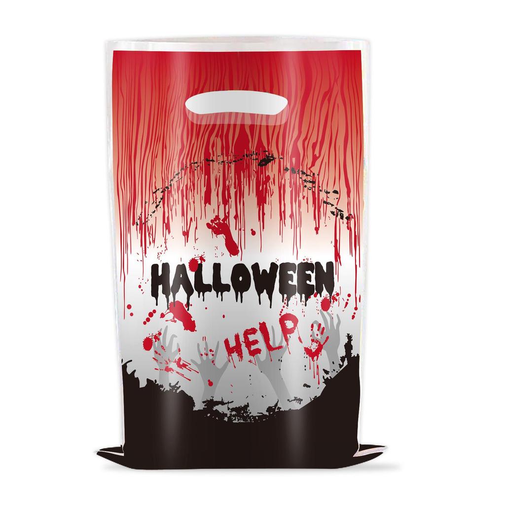 Ghostly Halloween Gift Bags - Skull Trick-or-Treat Party Decorations