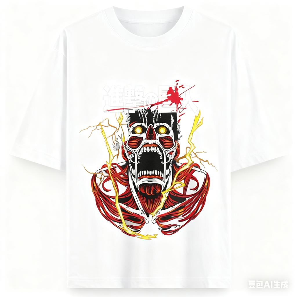 Attack On Titan Anime Printing Oversized Cotton Tshirt Men and Women Harajuku Casual Summer Absorb Sweat Tshirt Streetwear