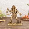 Gold Kaal Bhairav Idol, Bhairo Baba, Kaala Bhairava Dev Sculpture, Brass -7 Inch