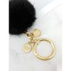 MAIA Mink Fur Keychain & Charm - Black