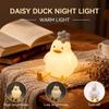 Cute Duck Led Night Light USB Rechargeable Nightlights Silicone Lamp Touch Switch Children Kid Bedroom Decoration Birthday Gift